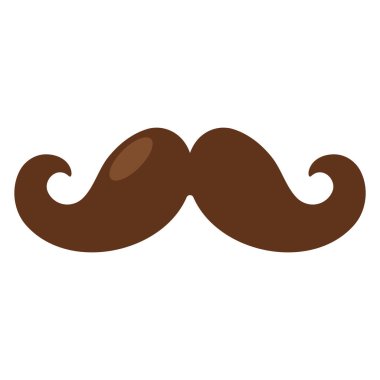 bıyıklı adam simgesi izole edilmiş tasarım