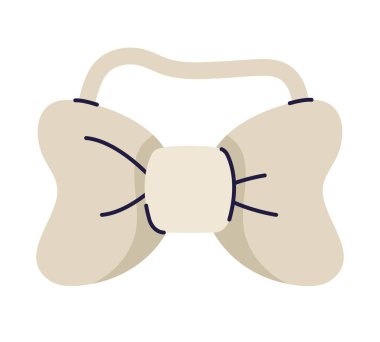 Zarif krem papyon tasarımı