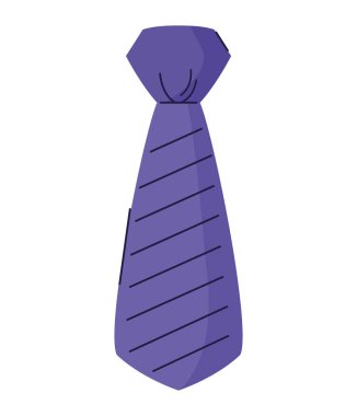 Zarif mor kravat vektör tasarımı