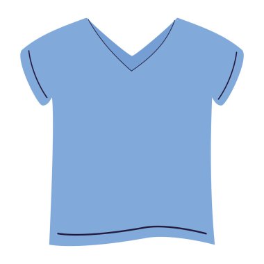 Klasik mavi polo gömlek tasarımı