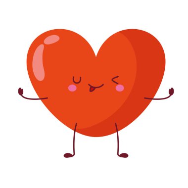 Kırmızı Yürek çizgi film stiliyle dışa vuruyor.