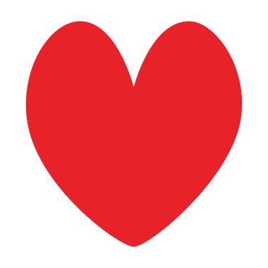 Cesur ve elle çizilmiş sert kırmızı bir kalp.