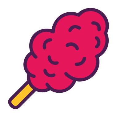 Pamuk Şeker Karnaval ikonu çizimi