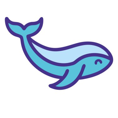 Balina kuyruklu deniz canlısı çizimi