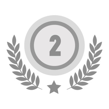 İkinci sıradaki defne simgesi illüstrasyonu