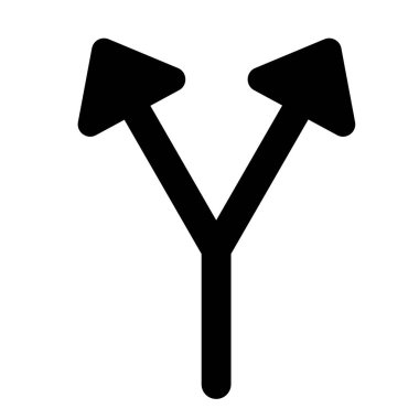 Ok bükülmüş simge resimlemesi