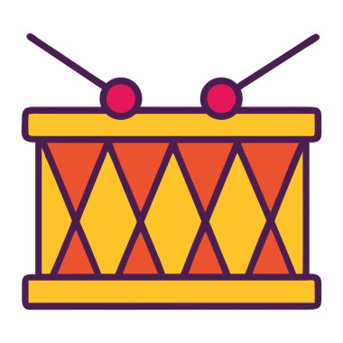 Davul karnavalı resim vektörü