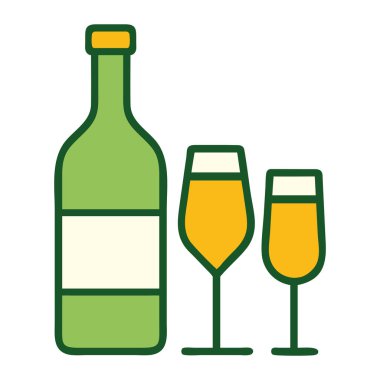 Sürdürülebilir materyalleri ve izole edilmiş vektör illüstrasyonunu temsil eden geri dönüştürülmüş cam sembol