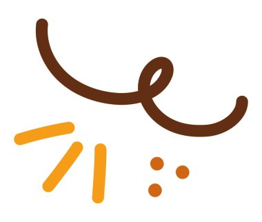 Soyut çizgiler serbest form akışkan bir sanatsal kıvrımda kıvrılır