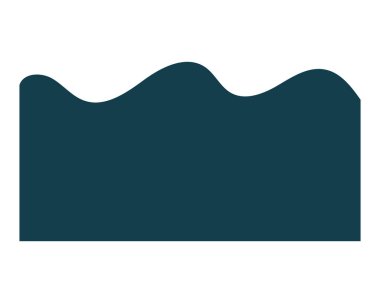 Soyut Sınır Dalgalı Modern Sanatsal Tasarım