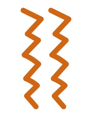 Soyut çizgiler zigzag paralel geometrik desen tasarımı