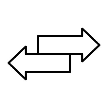 Yön için çift uçlu ok simgesi