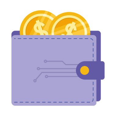 Dijital para depolayan deri cüzdan