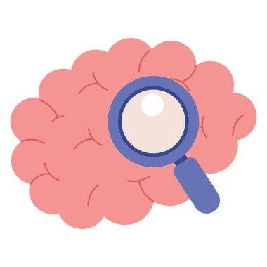 Bilinçaltı bir beyin ve büyüteç