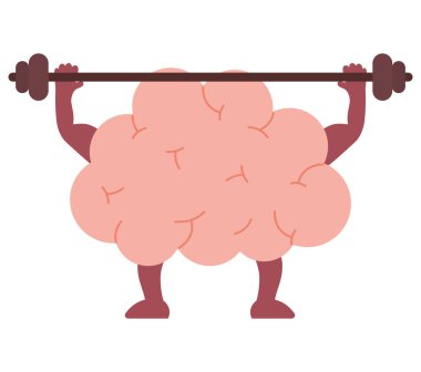 Beyin kaldırmak ağırlık kaldırmak zeka tasarımı