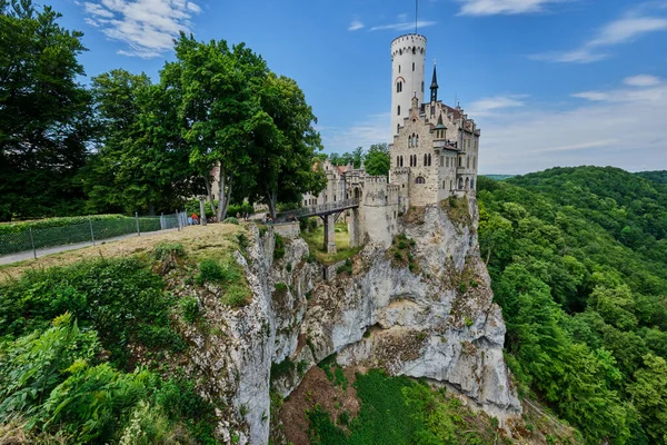 Castillo Lichtenstein Baden Wrttemberg Alemania — Foto de Stock