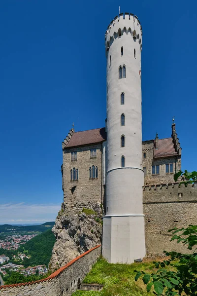 Zamek Lichtenstein Badenii Wirtembergii Niemcy — Zdjęcie stockowe