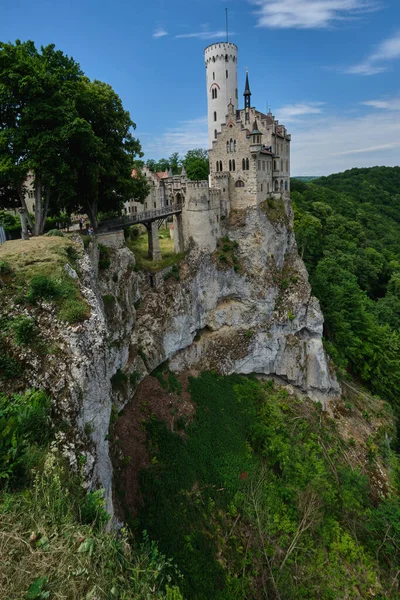Castelo Lichtenstein Baden Wrttemberg Alemania — Fotografia de Stock