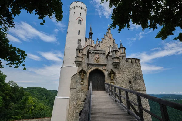 Schloss Lichtenstein Baden Württemberg Deutschland — Stockfoto