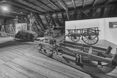 Tarihi Kara Orman Çiftliği - Kara Orman Açık Hava Müzesi Vogtsbauernhof, Gutach, Almanya.