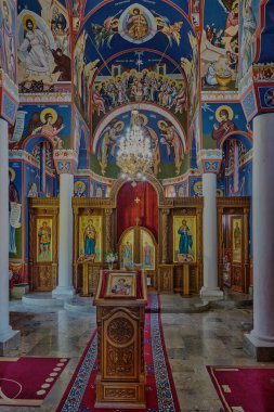 Sırbistan 'ın başkenti Gradiste' deki Peter 's Hamlet Ethno Kompleksi' nde manastırın içinde