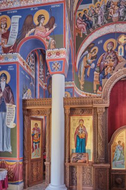 Sırbistan 'ın başkenti Gradiste' deki Peter 's Hamlet Ethno Kompleksi' nde manastırın içinde