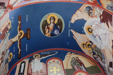 Sırbistan 'ın başkenti Gradiste' deki Peter 's Hamlet Ethno Kompleksi' nde manastırın içinde