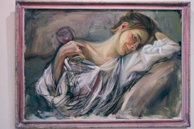 Exhibition in A winegrower`s house in the traditional Sumadija architectural style, park in Oplenac, Topola, Sumadija, Serbia