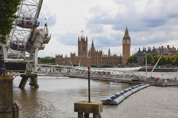 Знаменитый Биг Бен Здание Парламента Лондоне Великобритания — стоковое фото