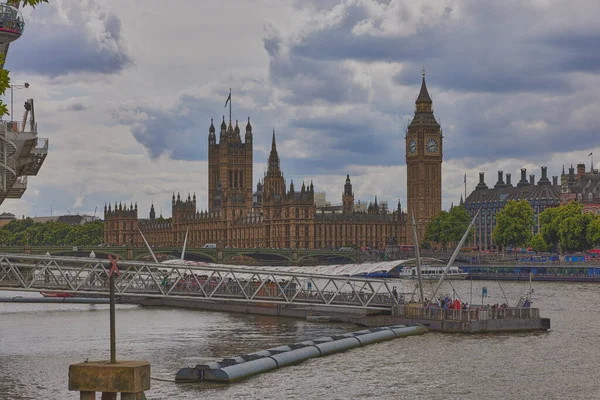 Знаменитый Биг Бен Здание Парламента Лондоне Великобритания — стоковое фото