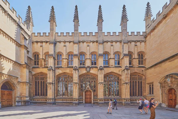 Biblioteka Bodleiana Oxfordzie Wielka Brytania — Zdjęcie stockowe