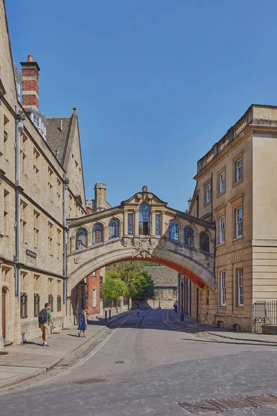 Çekiş Köprüsü Oxford Üniversitesi Ngiltere Yazın — Stok fotoğraf
