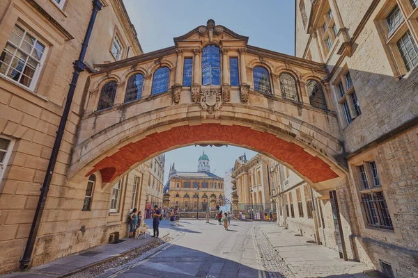 Puente Suspiros Universidad Oxford Reino Unido Verano —  Fotos de Stock