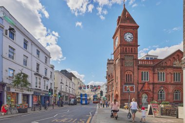 Brighton Sussex, İngiltere 'deki Chapel Royal manzarası.