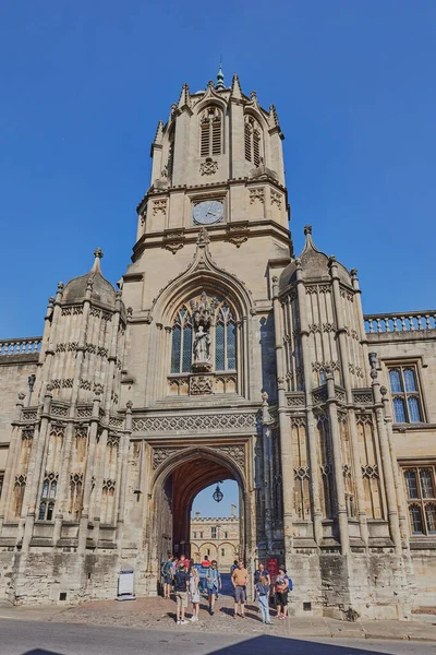 Tom Tower Christ Church Oxford University Oxford Reino Unido —  Fotos de Stock
