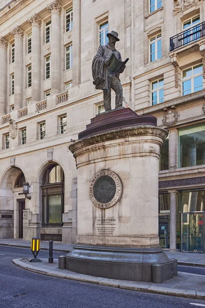 Статуя Джеймса Генри Гретхеда Лондоне Гритхед Инженером Строителем Известным Своей — стоковое фото