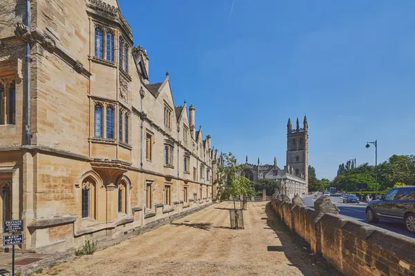 Magdalen College Universiteit Van Oxford Oxford Engeland Het Uitzicht Vanaf — Stockfoto