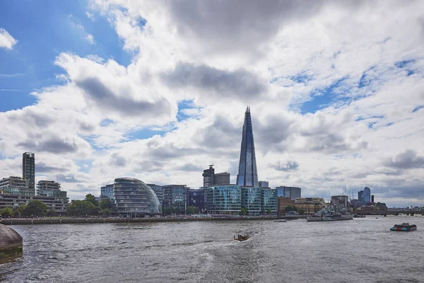 Лондонського Центру Міста Міський Пейзаж Силуети Будівля Річки Темзи Лондоні — стокове фото
