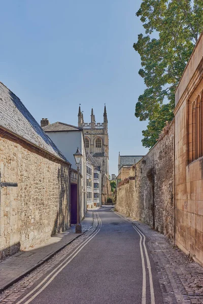 Calles Estrechas Corazón Oxford Oxfordshire Reino Unido —  Fotos de Stock