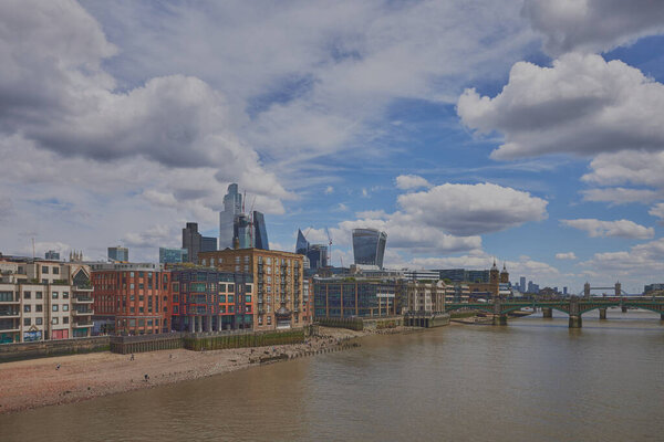 UK-City of London skyline buildings