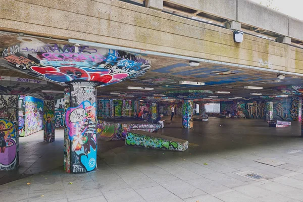 View Southbank Skate Space Unofficial Skateboarding Venue Dating Back 1970S — Stock Photo, Image