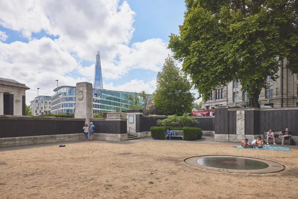 Tower Hill Memorial Está Localizado Trinity Square Tower Hill Londres — Fotografia de Stock