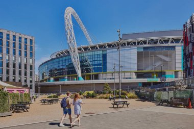 İngiltere 'nin başkentinde Wembley Park' ın yeni inşa edilmiş modern binaları