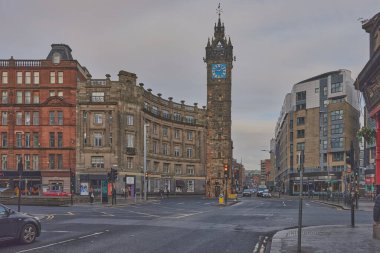 Ticaret Şehri, Glasgow, İskoçya 'daki Tolbooth Saat Kulesi