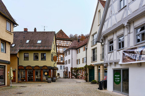 Streets in Nagold, Baden-Wuerttemberg, Germany
