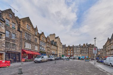 Grass Market, Edinburgh, İskoçya, İngiltere 'de tarihi mimari