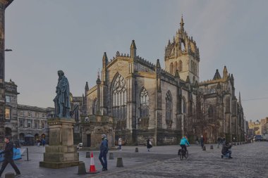 Edinburgh, İskoçya 'daki Royal Mile' daki St. Giles Katedrali
