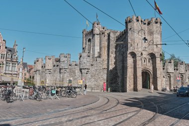 Gravensteen. Kont Şatosu. Gent. Belçika