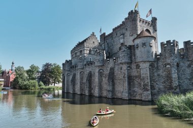 Gravensteen. Kont Şatosu. Gent. Belçika