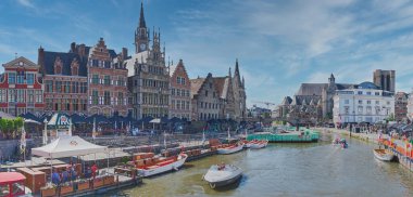 Old medieval City Ghent in Belgium, Europe clipart